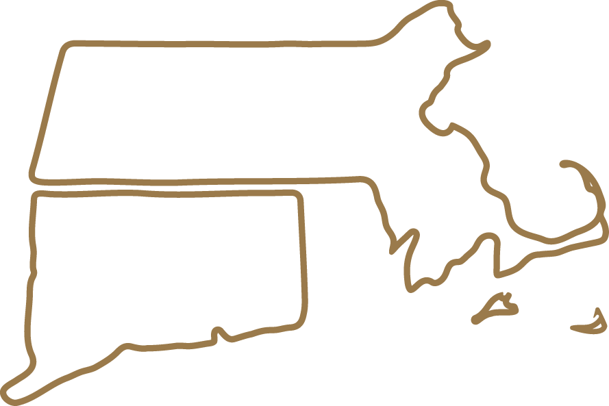 MA + Connecticut Map